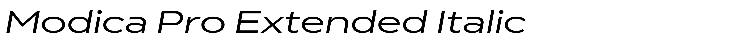 Modica Pro Extended Italic